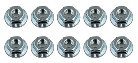 Nuts, M4 Serrated Wheel Nuts