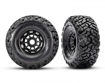 TRX-10272 Tires & Wheels Belted Black Maxx Slash