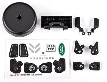 Grille, Mirrors, Decal Sheet Defender TRX-4M