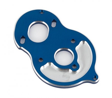B6.1 Standup Motor Plate, blue aluminum