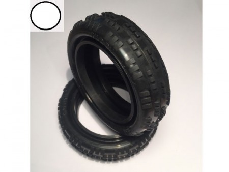 BBT50 - Ballistic Cut Rib front 2wd - kvit