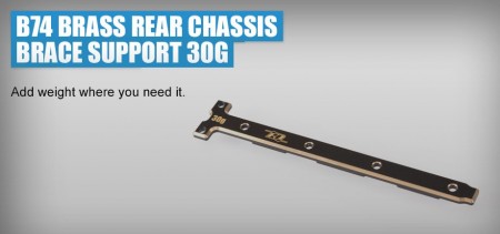 B74 BRASS REAR CHASSIS BRACE SUPPORT (30G)